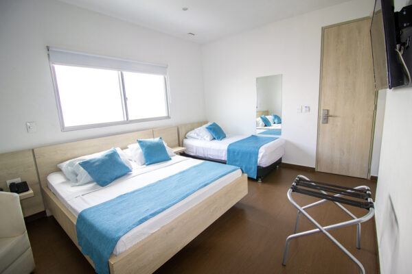 Habitación para 3 personas 1 cama doble y 1 sencilla